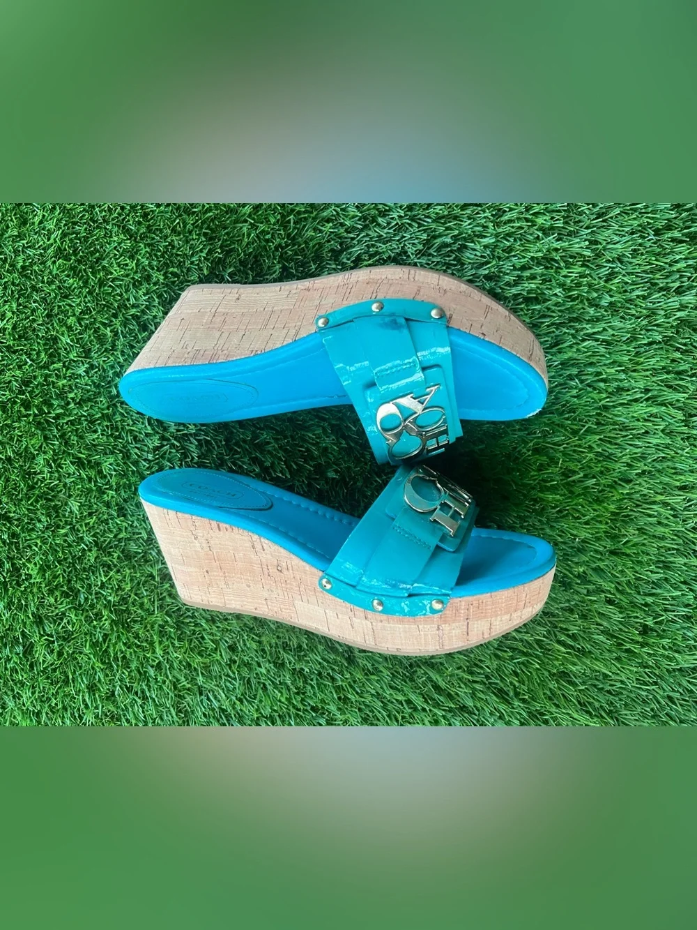 Blue coach wedge